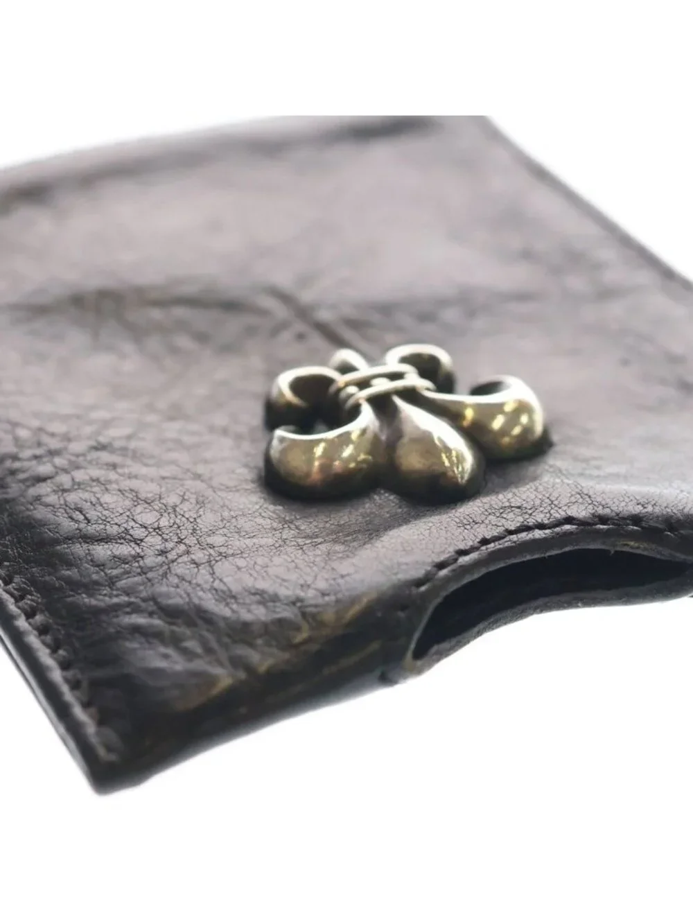 Chrome Hearts Card Case Maxfield Limited Leather Black